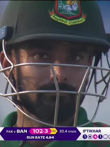 Litton Das - Wicket - Pakistan vs Bangladesh