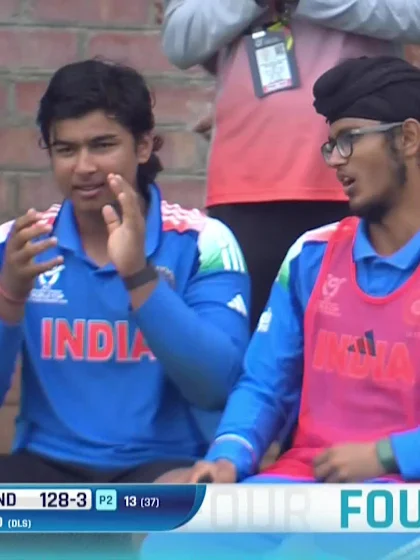 Vedant Trivedi with a Four vs. New Zealand