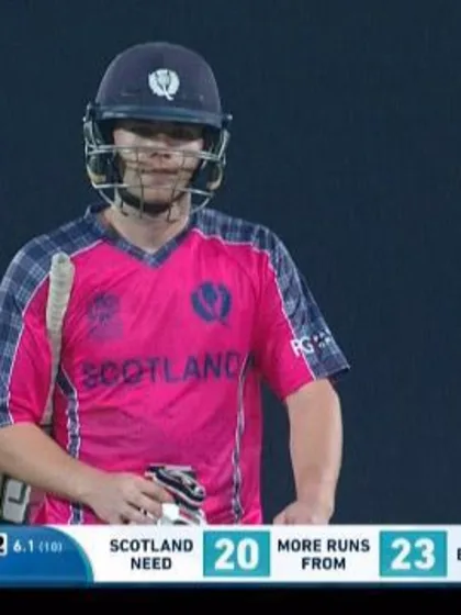Logo of Matthew Cross Wicket Fall SCO V HK Video ICC WT20 2016
