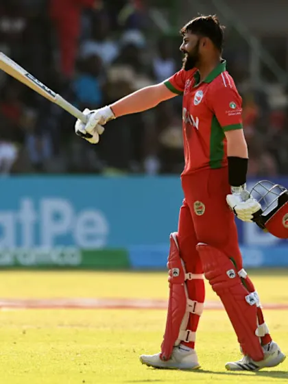 Logo of Oman opener Prajapati’s classy century gives hosts a scare | CWC23 Qualifier