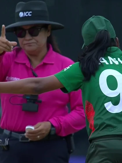 Logo of B Harricharan with a Batting vs Bangladesh Women Under-19