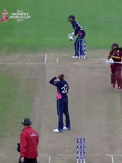 WICKET: Kycia Knight is run out for 17