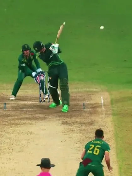 POTD: Mohammad Wasim's helicopter shot for six