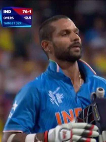 Shikhar Dhawan Wicket – IND vs AUS