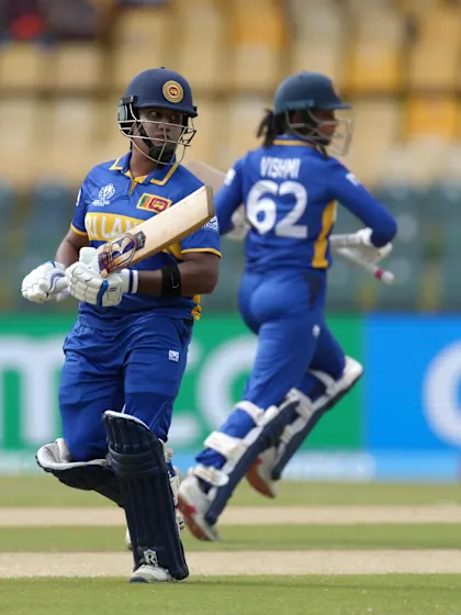 Openers lift Sri Lanka up against White Ferns | Powerplay Highlights | CWC25
