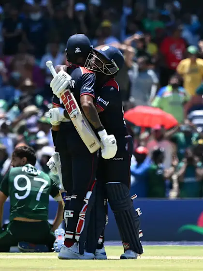 USA tie the game in the final over | USA v PAK | T20WC 2024