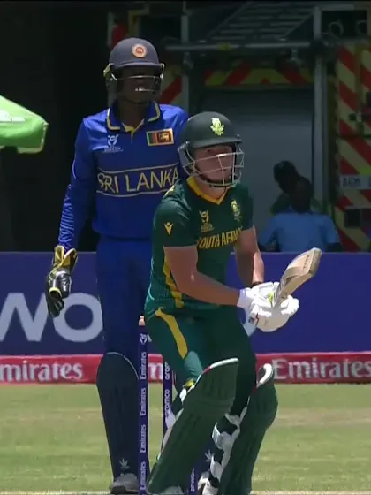 J van Schalkwyk with a Four vs. Sri Lanka