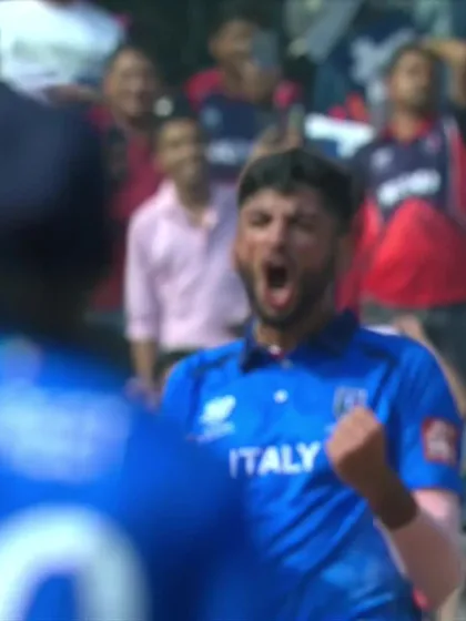 Kushal Bhurtel - Wicket - Nepal vs Italy