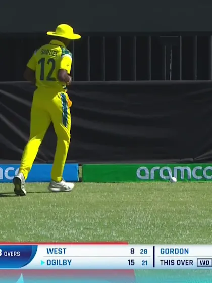 F Ogilby with a Four vs. Australia