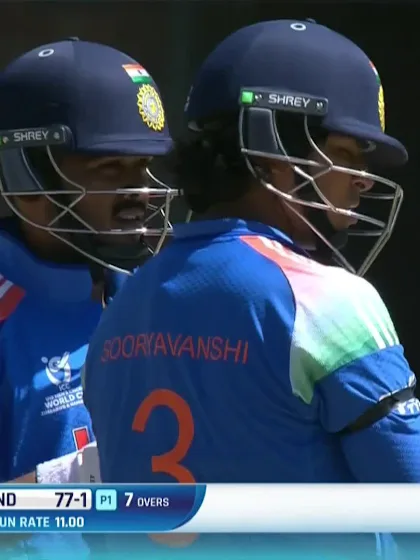 Vaibhav Sooryavanshi with a Six vs. Zimbabwe