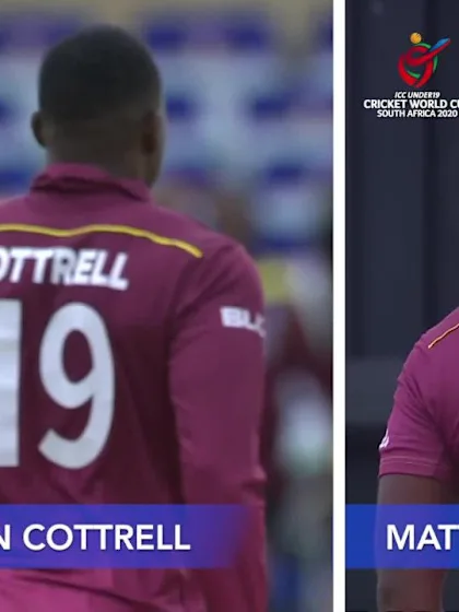 ICC U19 CWC: AUS v WI – Matthew Forde mimics Sheldon Cottrell salute