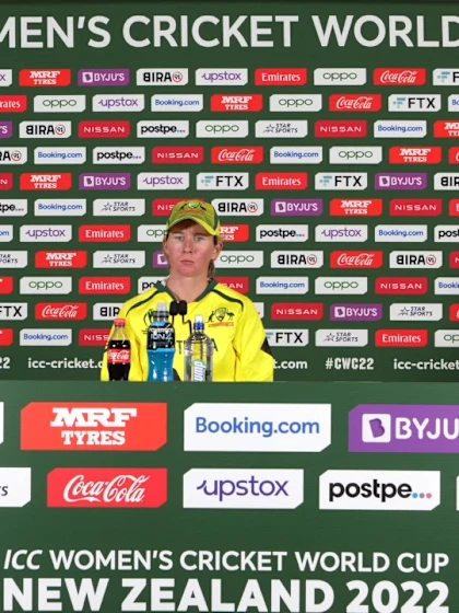 25 March - Wellington - Australia player Beth Mooney post-match press conference