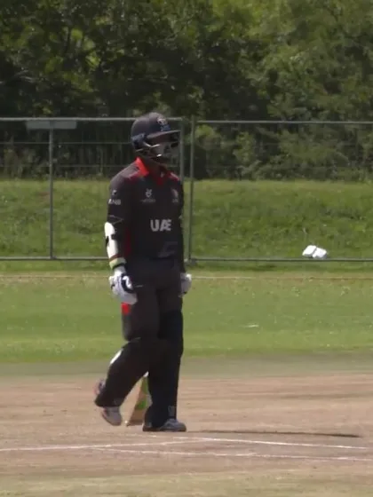 ICC U19 CWC: UAE v CAN – Jonathan Figy falls for a first-ball duck
