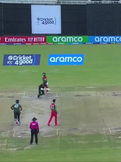 Azizul Hakim Tamim with a Four vs. Zimbabwe