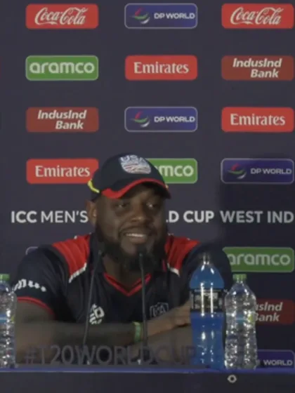 Logo of Steven Taylor (USA player) pre-match Press Conference 20th June 2024