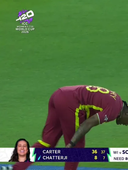 Priyanaz Chatterji - Wicket - West Indies vs Scotland