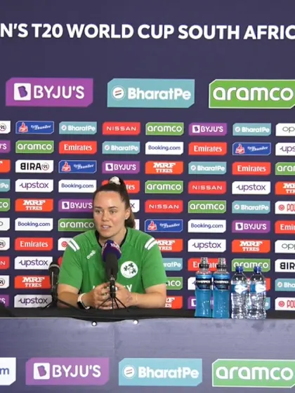 19 February - Gqeberha - Ireland Captain Laura Delany pre-match press conference