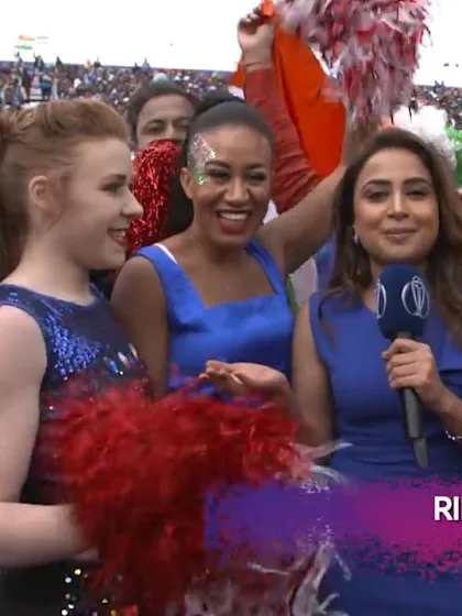CWC19: IND v PAK - Ridhima speaks to cheerleaders