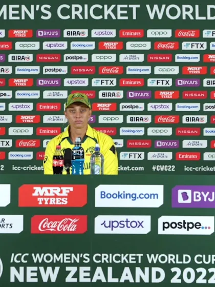 13 March - Wellington - Australia player Ashleigh Gardner post-match press conference
