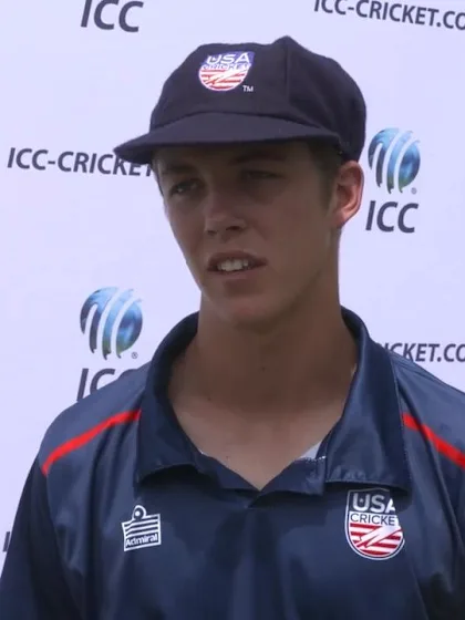 U19 CWC Americas Q: USA v Bermuda - Interview with USA captain after win 