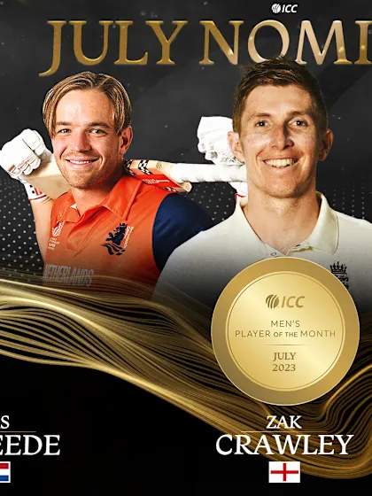 ICC Player of the Month nominees for July revealed