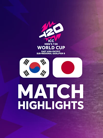 South Korea v Japan | Match Highlights | Men's T20WC Sub-Regional EAP Qualifier B