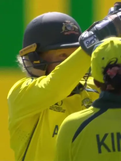 WICKET: Selman's leg stump is knocked over