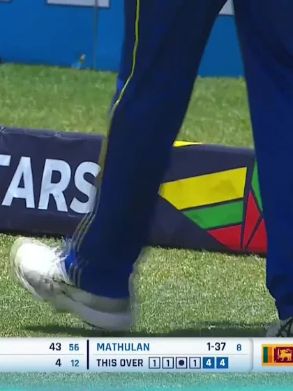 Aziz Mia Khil with a Four vs. Sri Lanka