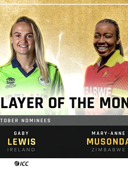 Women's ICC Player of the Month Nominees for October announced