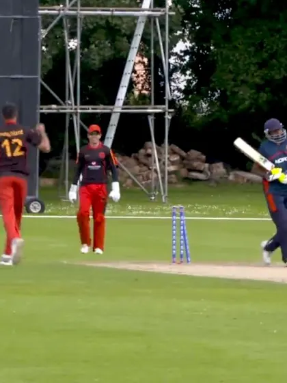 ICC Men's T20 World Cup Europe Final 2019, GER v NOR - Germany takes another wicket