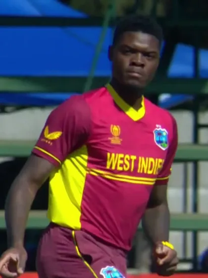 Logo of Kushal Bhurtel - Wicket - West Indies vs Nepal