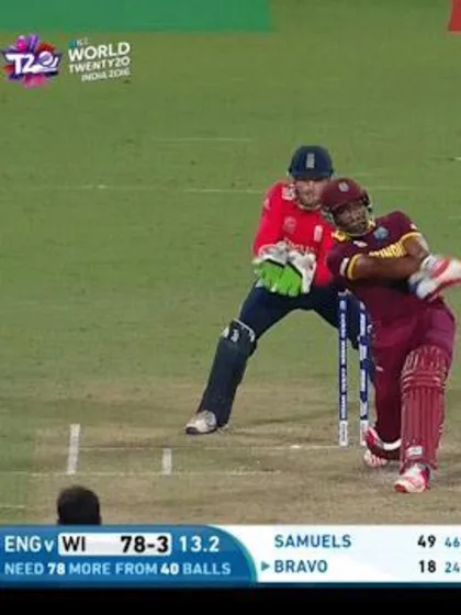 Bravo smashes first Six of West Indies innings