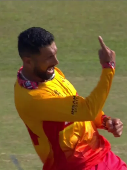 Wasim Ali - Wicket - Zimbabwe vs Oman