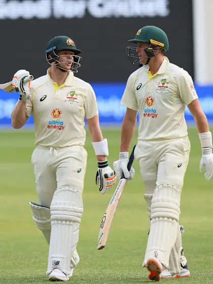 First in a decade as Marnus Labuschagne and Steve Smith make double tons