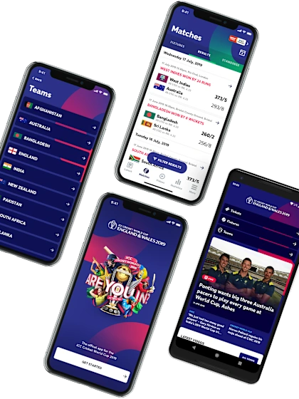 Download the official CWC19 app