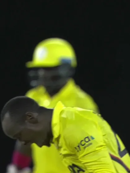 Logo of Rovman Powell - Wicket - West Indies vs Uganda