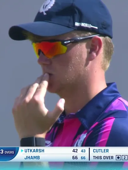 U Srivastava with a Four vs. Scotland