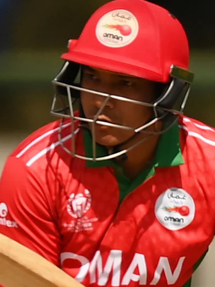 Suraj Kumar unbeaten fifty sets up Oman with a strong total | CWC23 Qualifier