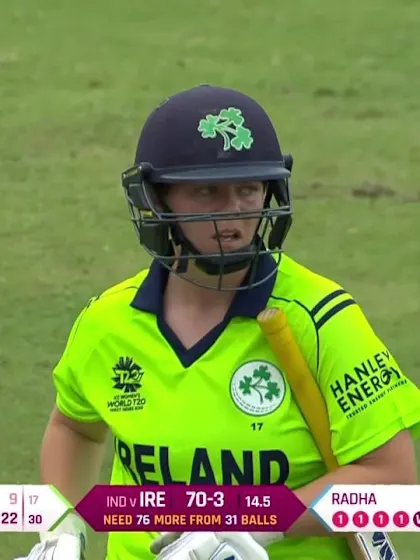 IND v IRE: Laura Delany stumped off Radha Yadav