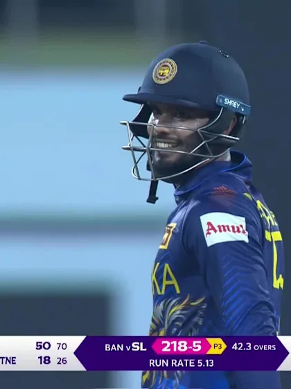 Logo of Dimuth Karunaratne - Wicket - Bangladesh vs Sri Lanka