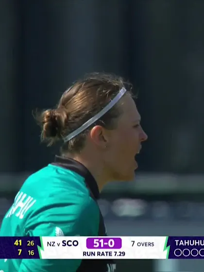 Katherine Fraser - Wicket - New Zealand vs Scotland