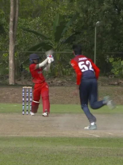ICC U19 CWC Asia Qualifier Division 2:  Kuwait's Akhil Sajeev Nair takes 3 for 17 against Maldives
