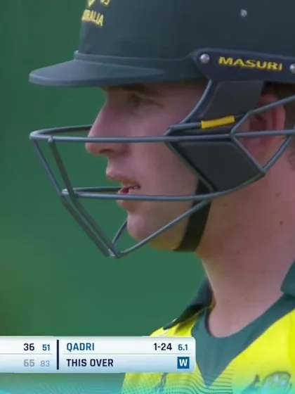 ICC U19 CWC: AUS v ENG – Qadri claims the big wicket of Harvey