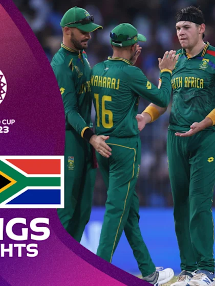 Babar, Shakeel guide Pakistan to competitive total | Innings Highlights | CWC23