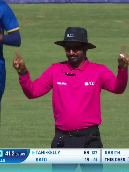 Kazuma Stafford - Wicket - Japan vs Sri Lanka