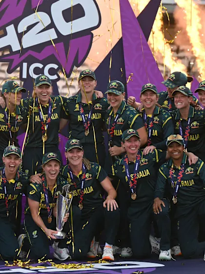 Australia lift the ICC Women's T20 World Cup 2026 trophy | Women's T20WC 2026