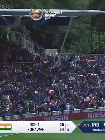 WICKET: Dhawan falls to Mashrafe for 46