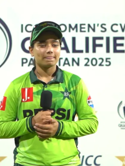 Fatima Sana post-match interview Urdu | WCWCQ 2025 | 17th April 2025