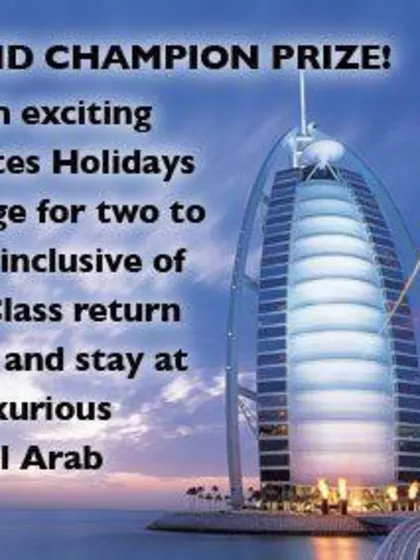 Competition - Win First-Class Holiday package to Dubai