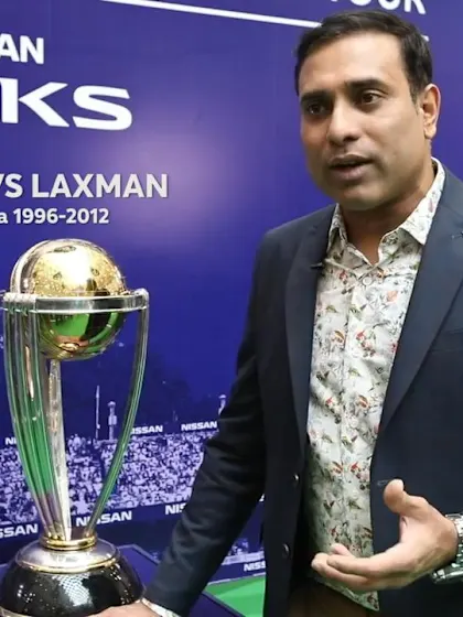 Laxman joins ICC CWC Trophy Tour driven by Nissan Kicks in Delhi
